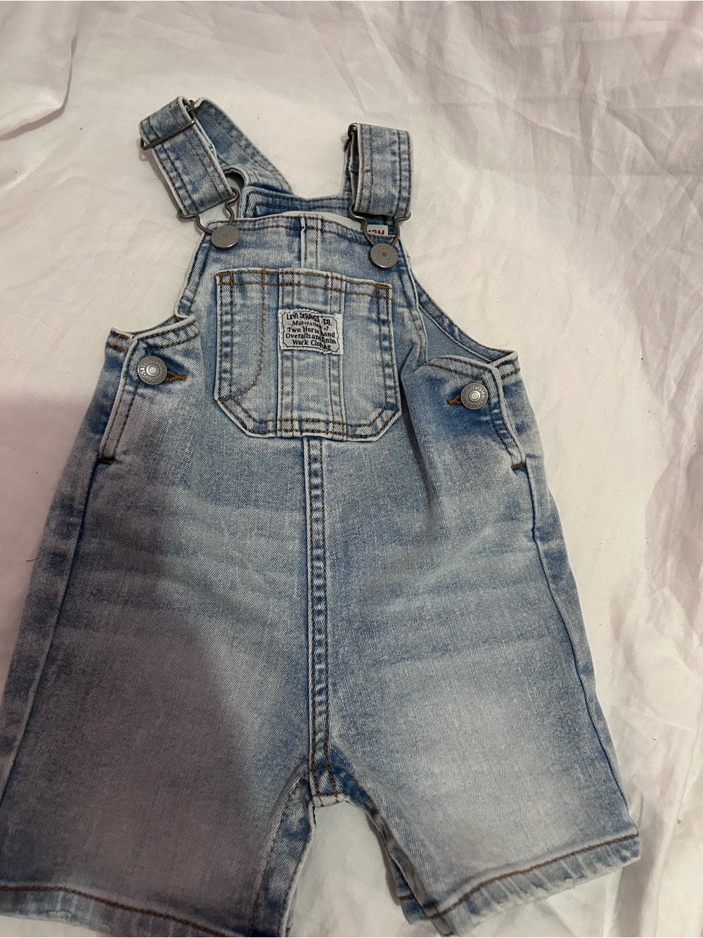 Levi’s Light Blue Denim baby Overalls - 12M